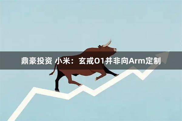 鼎豪投资 小米：玄戒O1并非向Arm定制